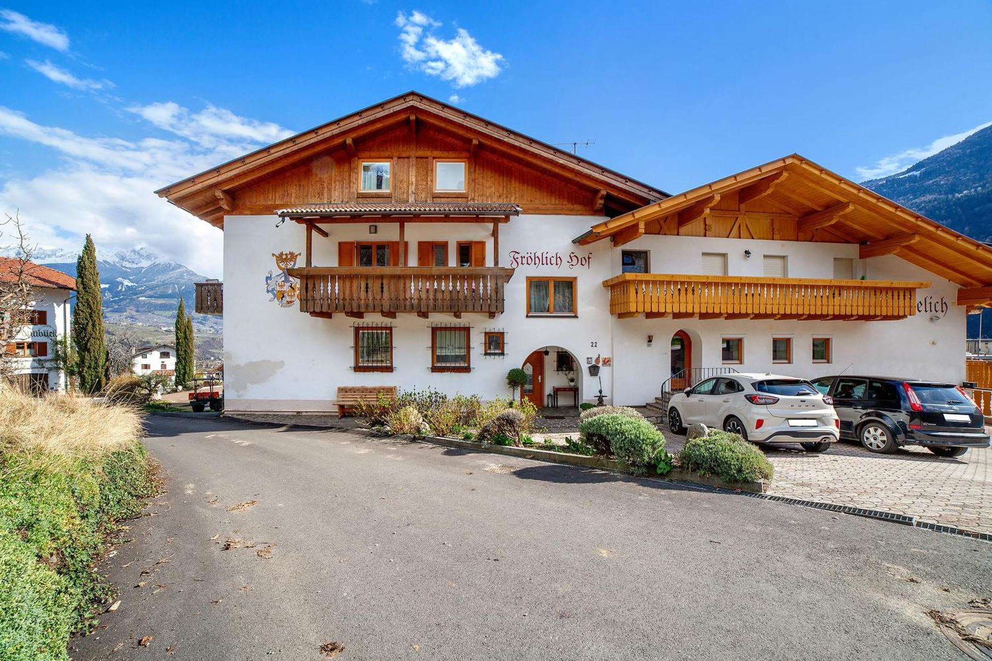 Froehlichhof Wohnung Apfelbluete Algund Buitenkant foto
